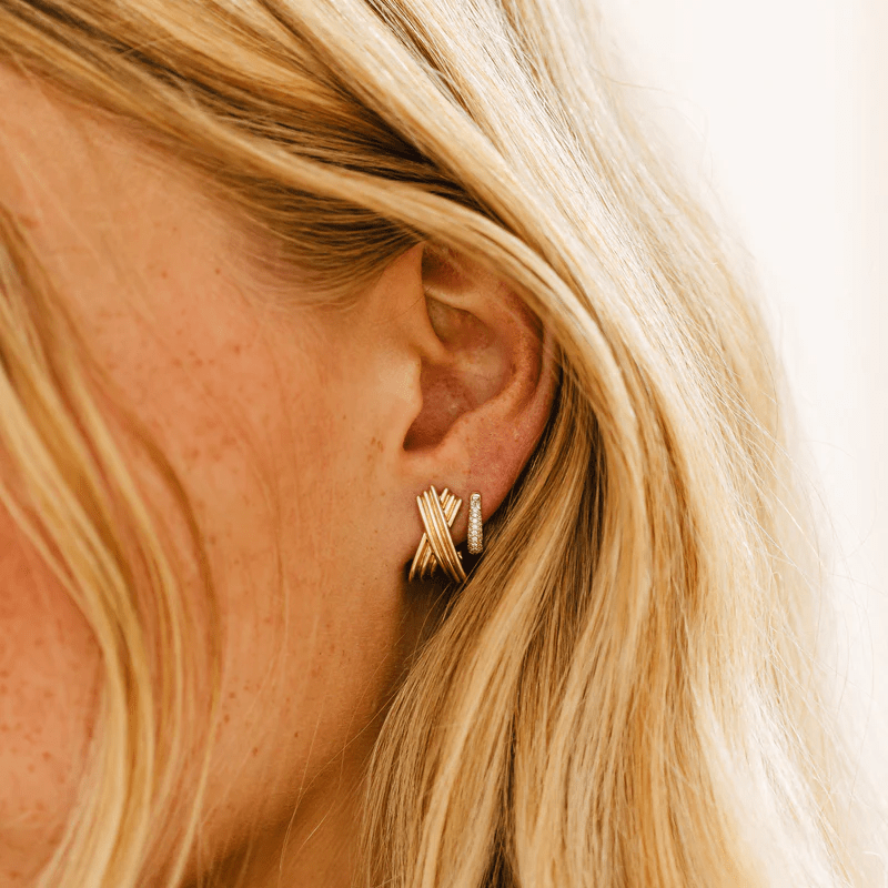 Orecchino Donna Rebecca Golden Ear In Argento 925, Singolo - 2