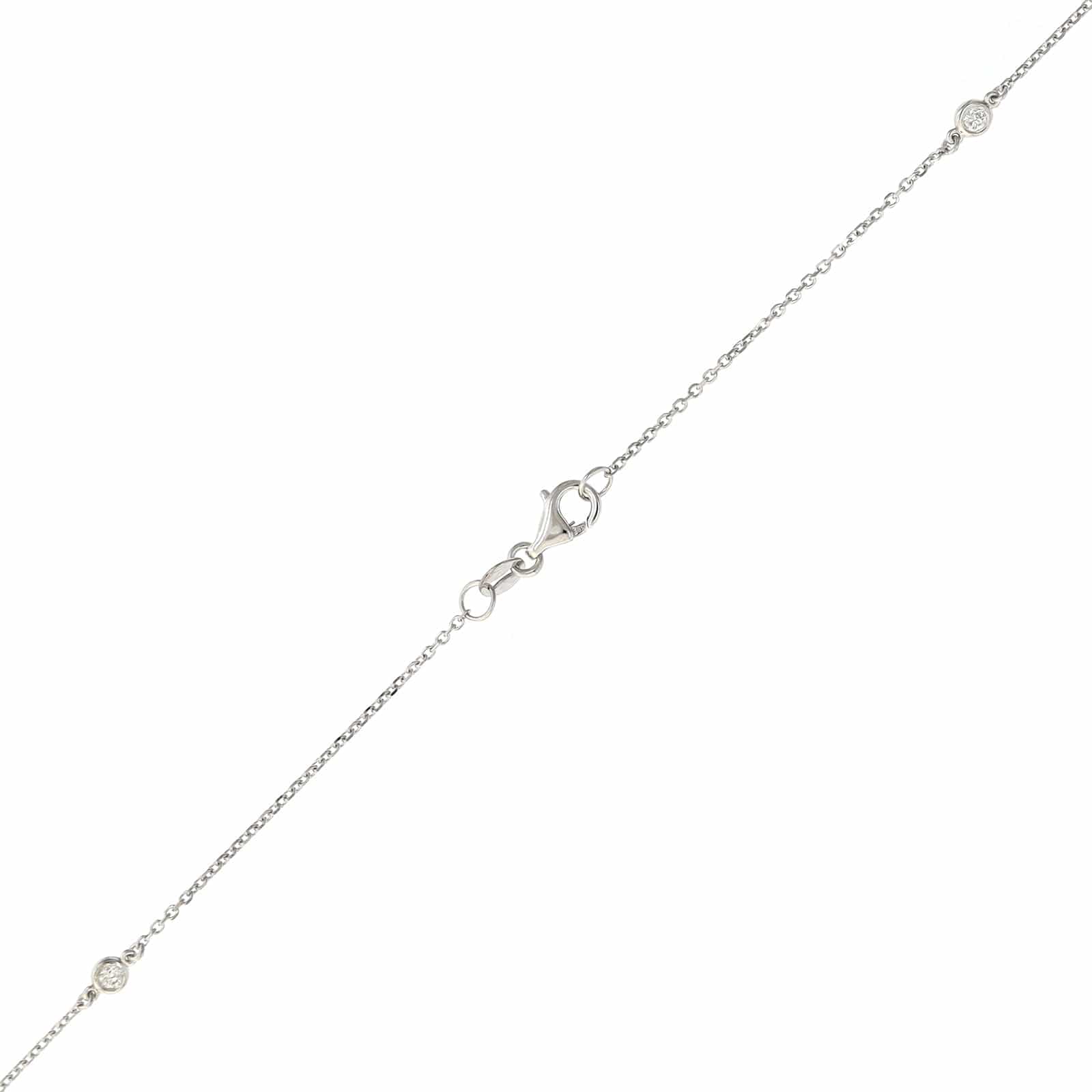 14K White Gold Diamonds By The Yard Necklace – Long's Jewelers