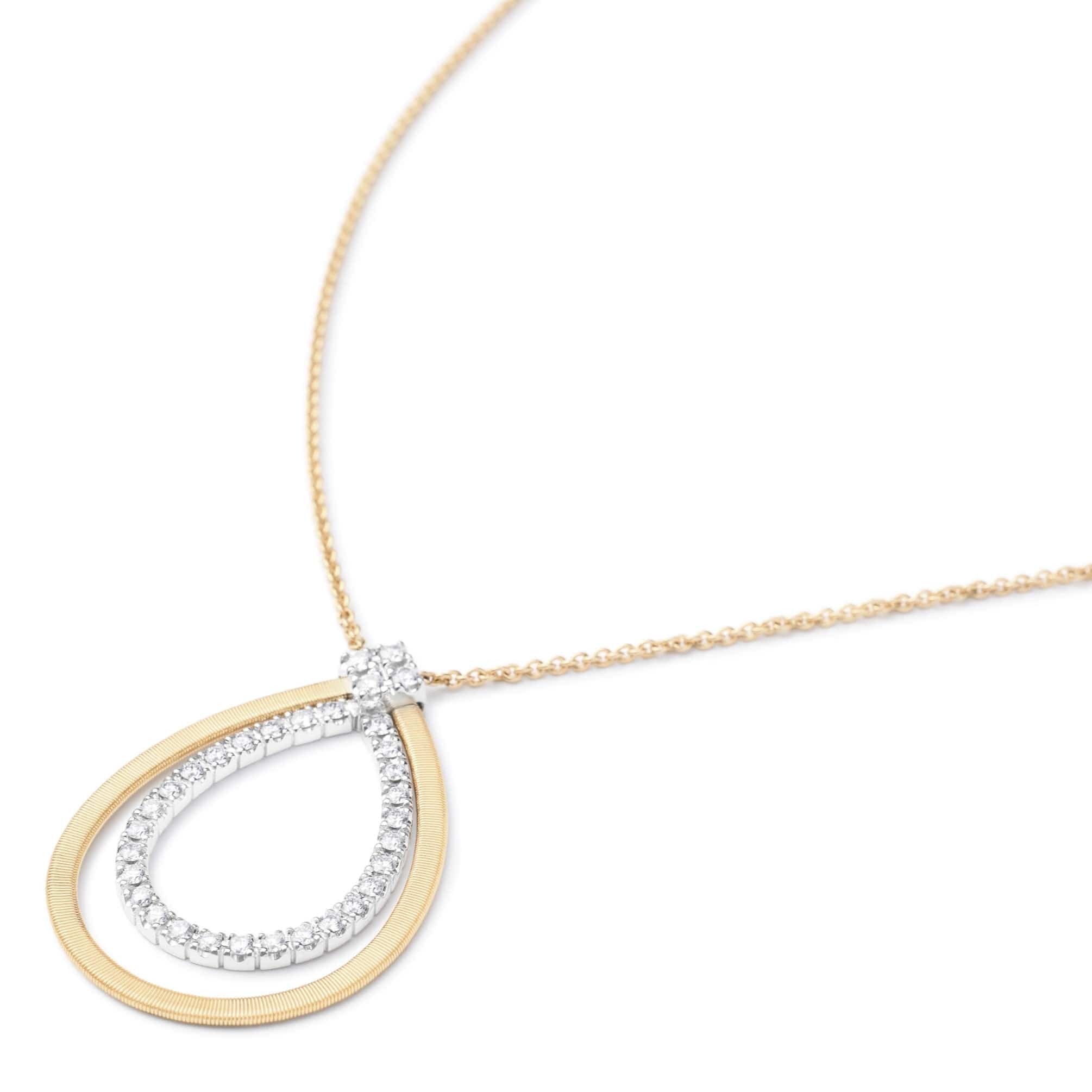 Marco Bicego 18K Yellow & White Gold Masai Diamond Pendant