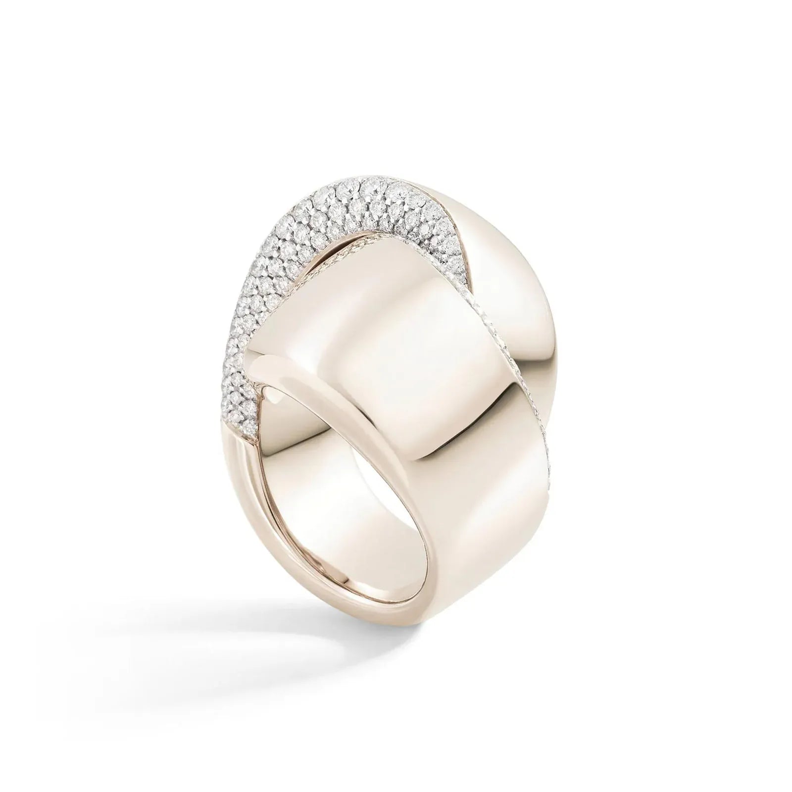 Vhernier 18K White Gold Abbraccio Diamond Ring – Long's Jewelers