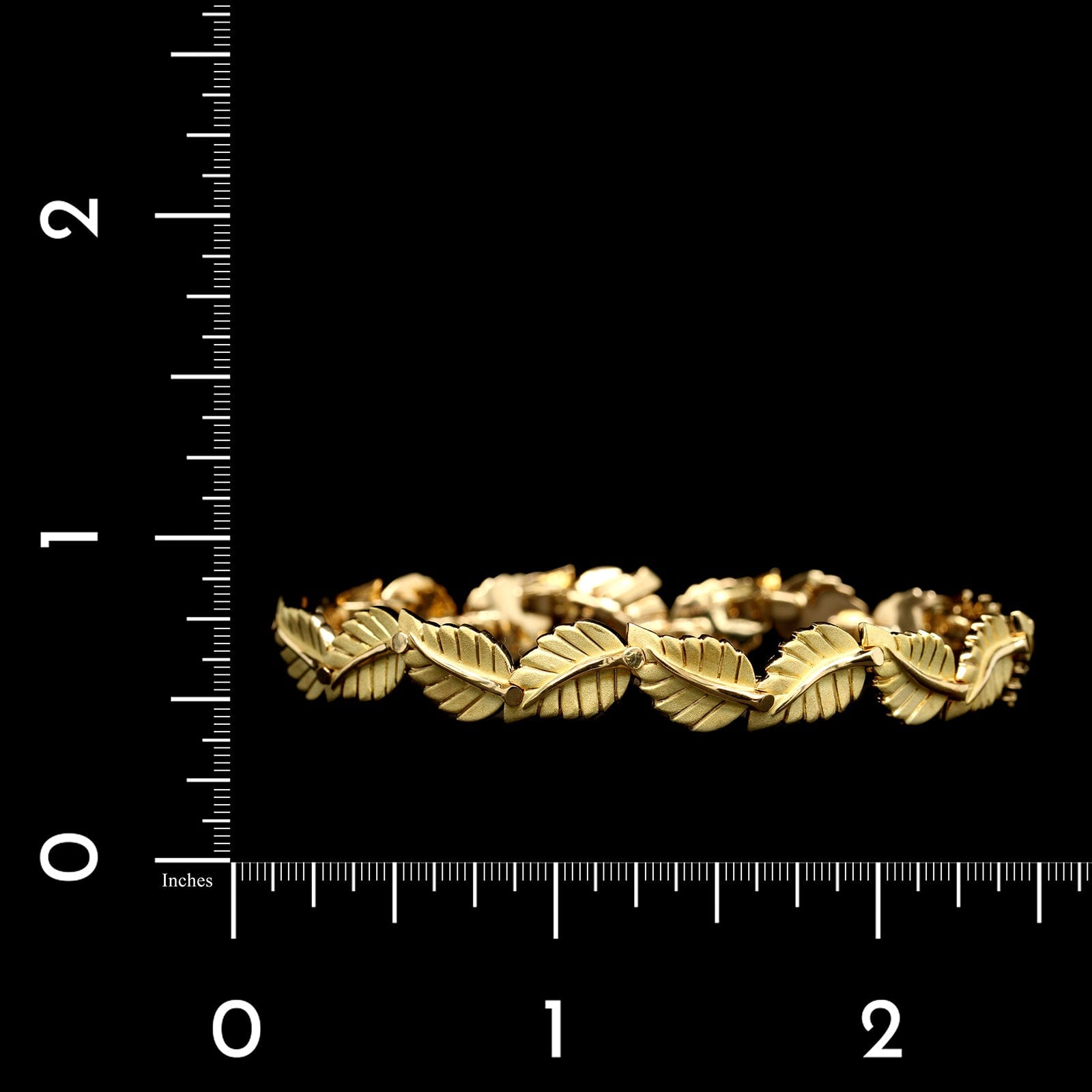 Tiffany & Co. 18K Yellow Gold Estate Leaf Motif Bracelet – Long's
