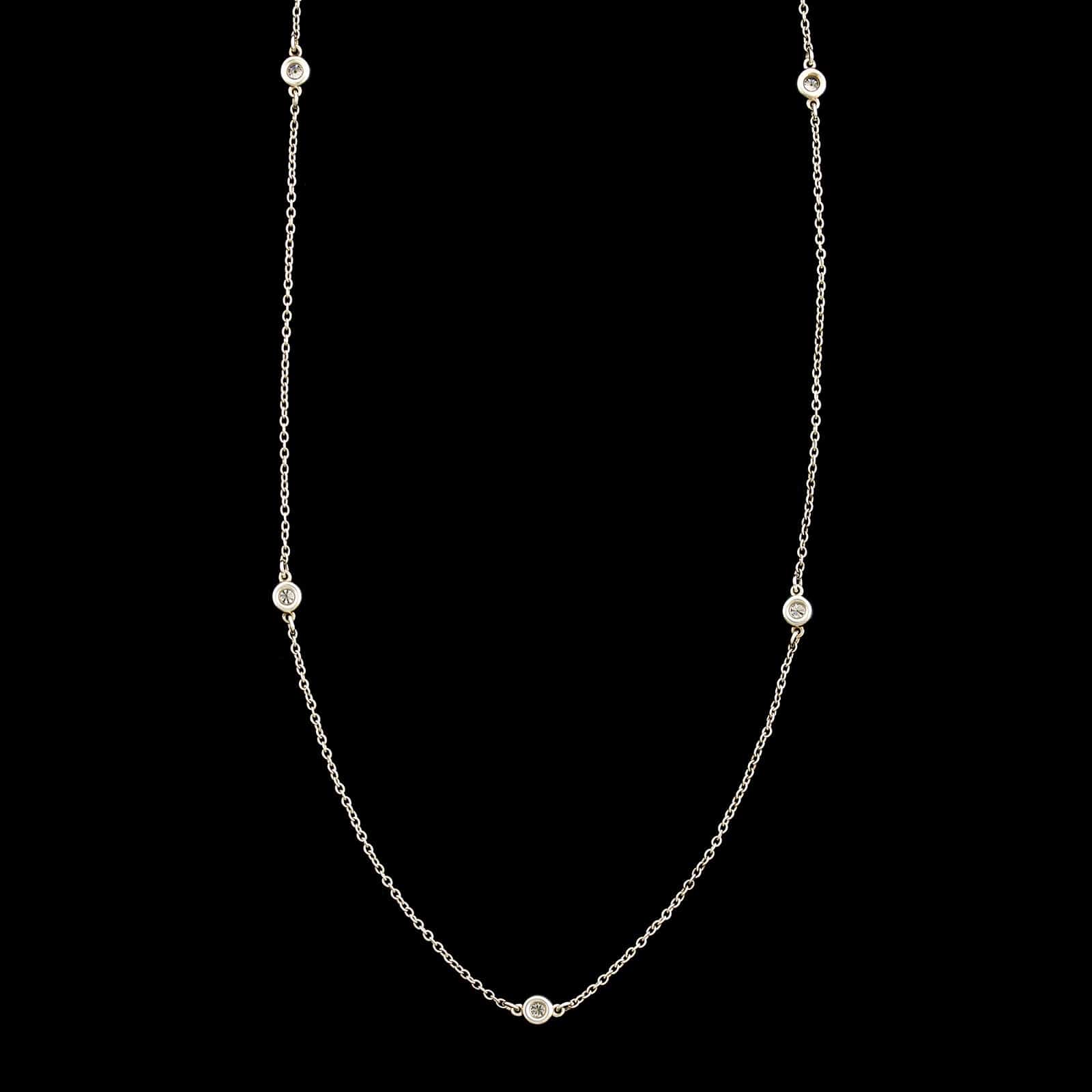 57_ba942fb4-c4cd-4948-809b-  Tiffany & Co. Sterling Silver Rhodonite Necklace 16in. Color by the Yard main image 1