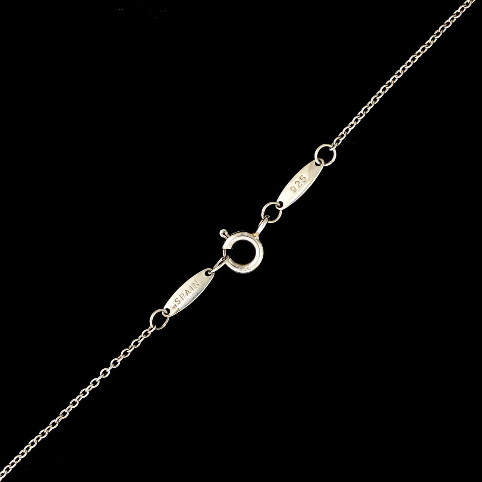 【h-318791130】Tiffany & Co. Tiffany & Co. Sterling Silver Estate Diamond by the Yard Necklace