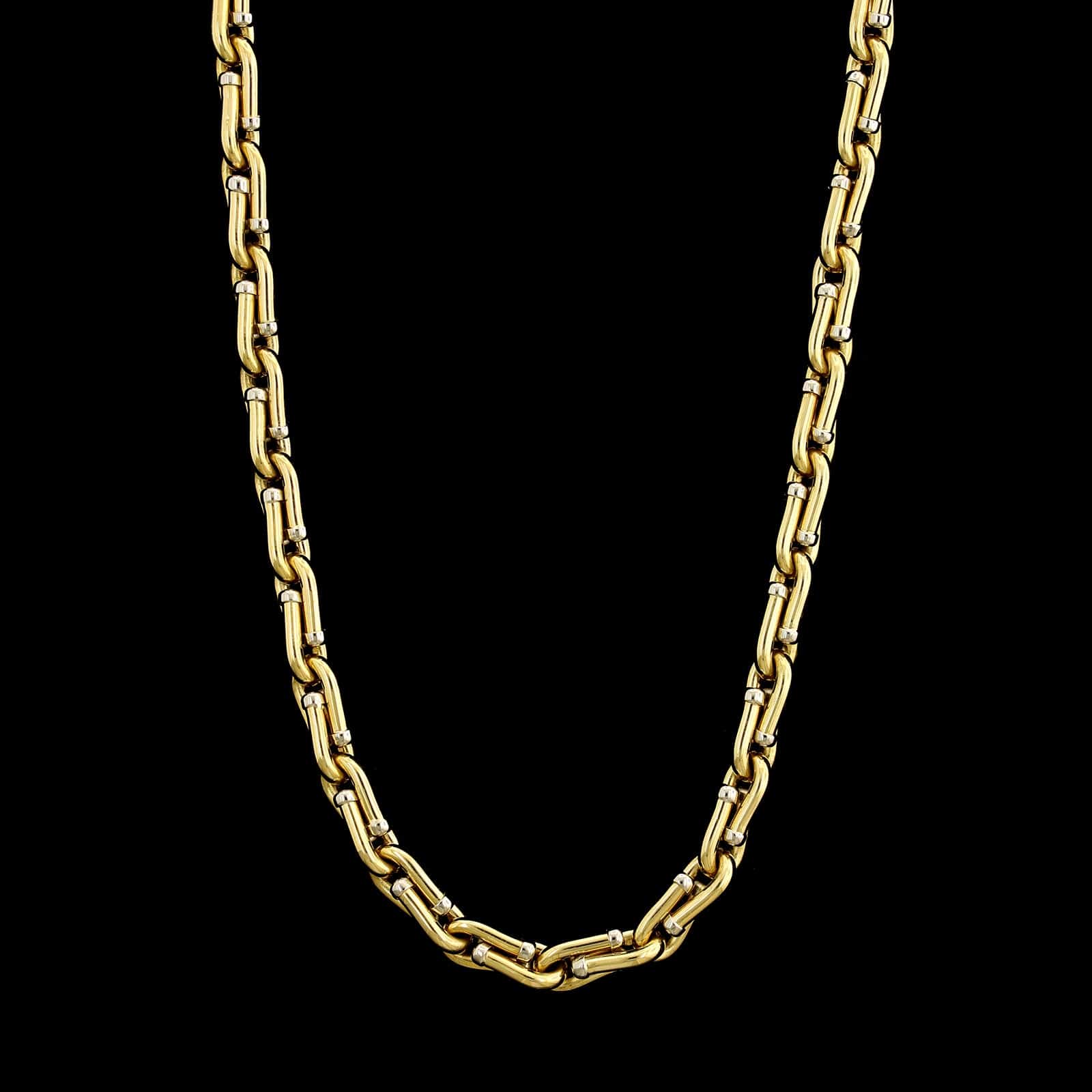 Chimento 18K Two-tone Gold Estate Fancy Link Chain – Long's Jewelers