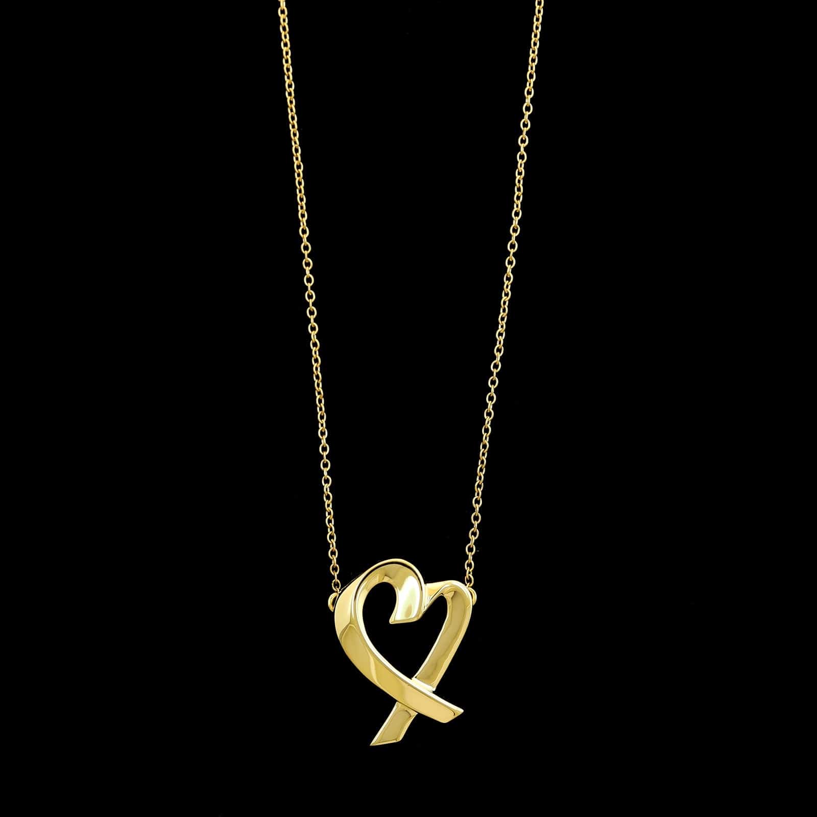 Tiffany & Co. 18K Yellow Gold Estate Paloma Picasso Loving Heart
