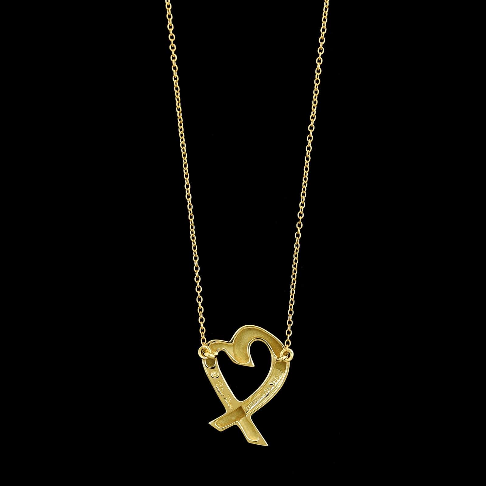 Tiffany & Co. 18K Yellow Gold Estate Paloma Picasso Loving Heart