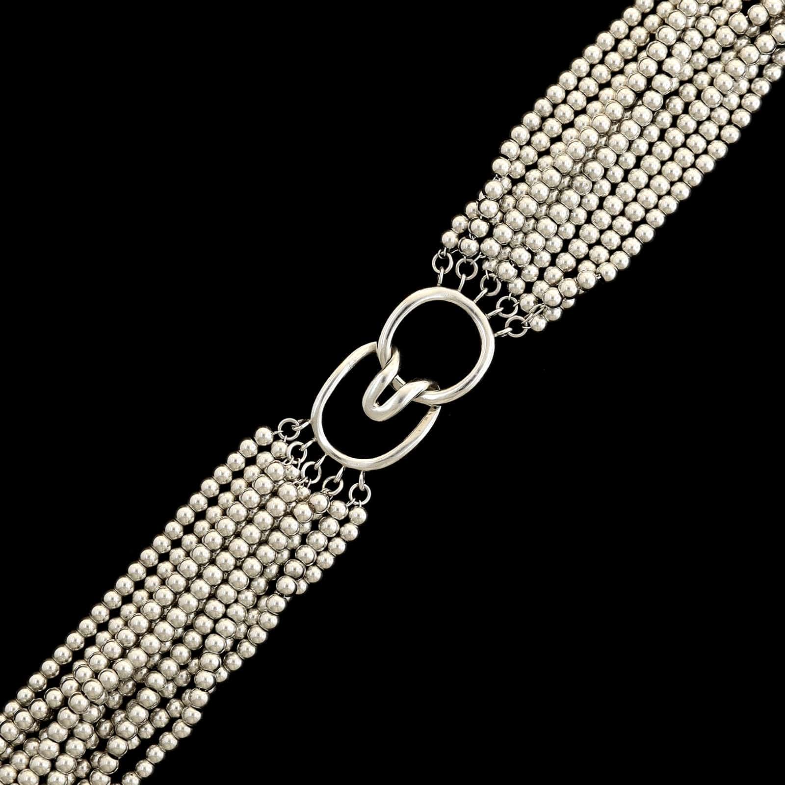 Tiffany & Co. Sterling Silver Estate Multi-strand Torsade Necklace