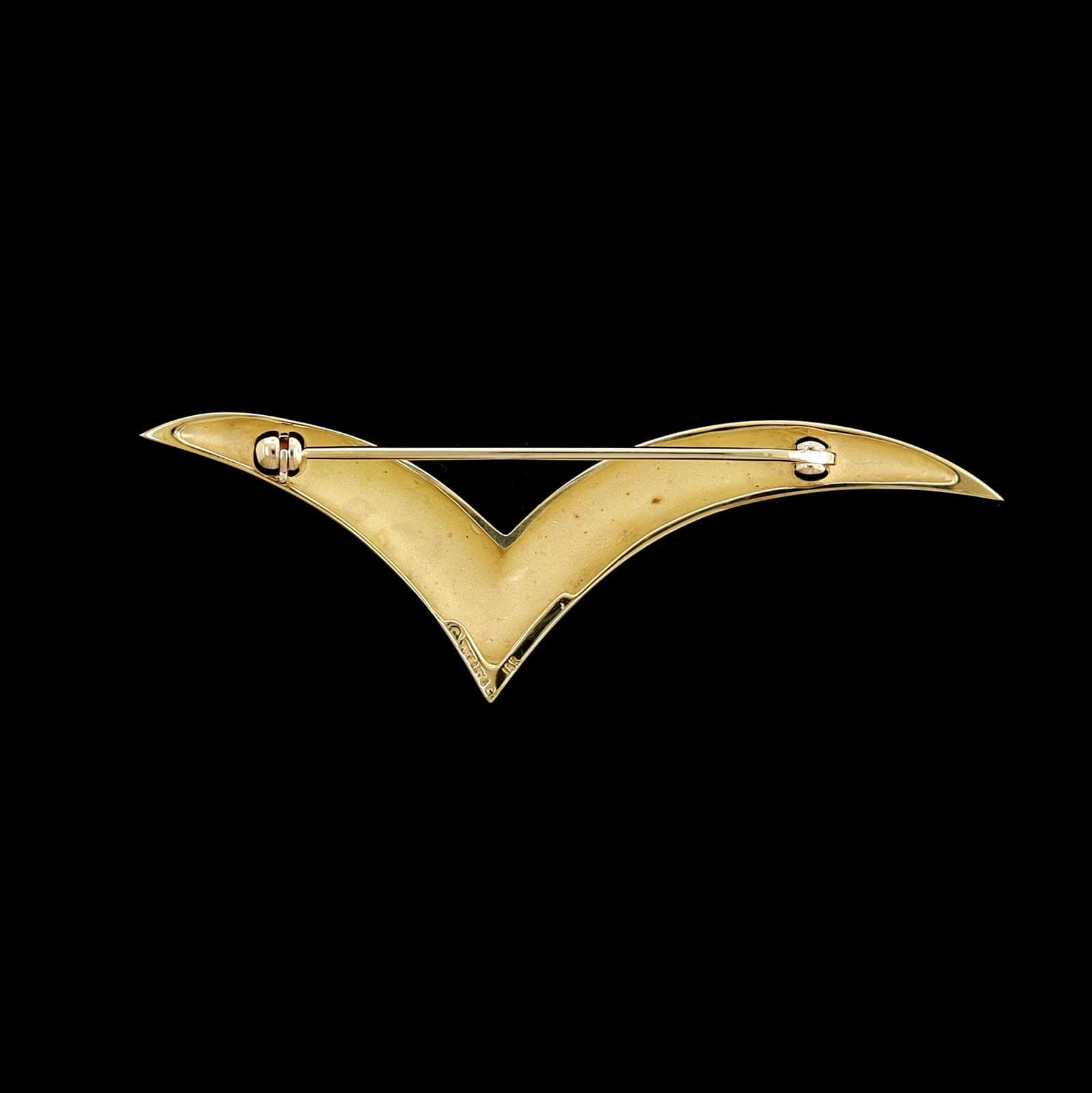 Tiffany & Co. 18K Yellow Gold Estate Seagull Pin – Long's Jewelers