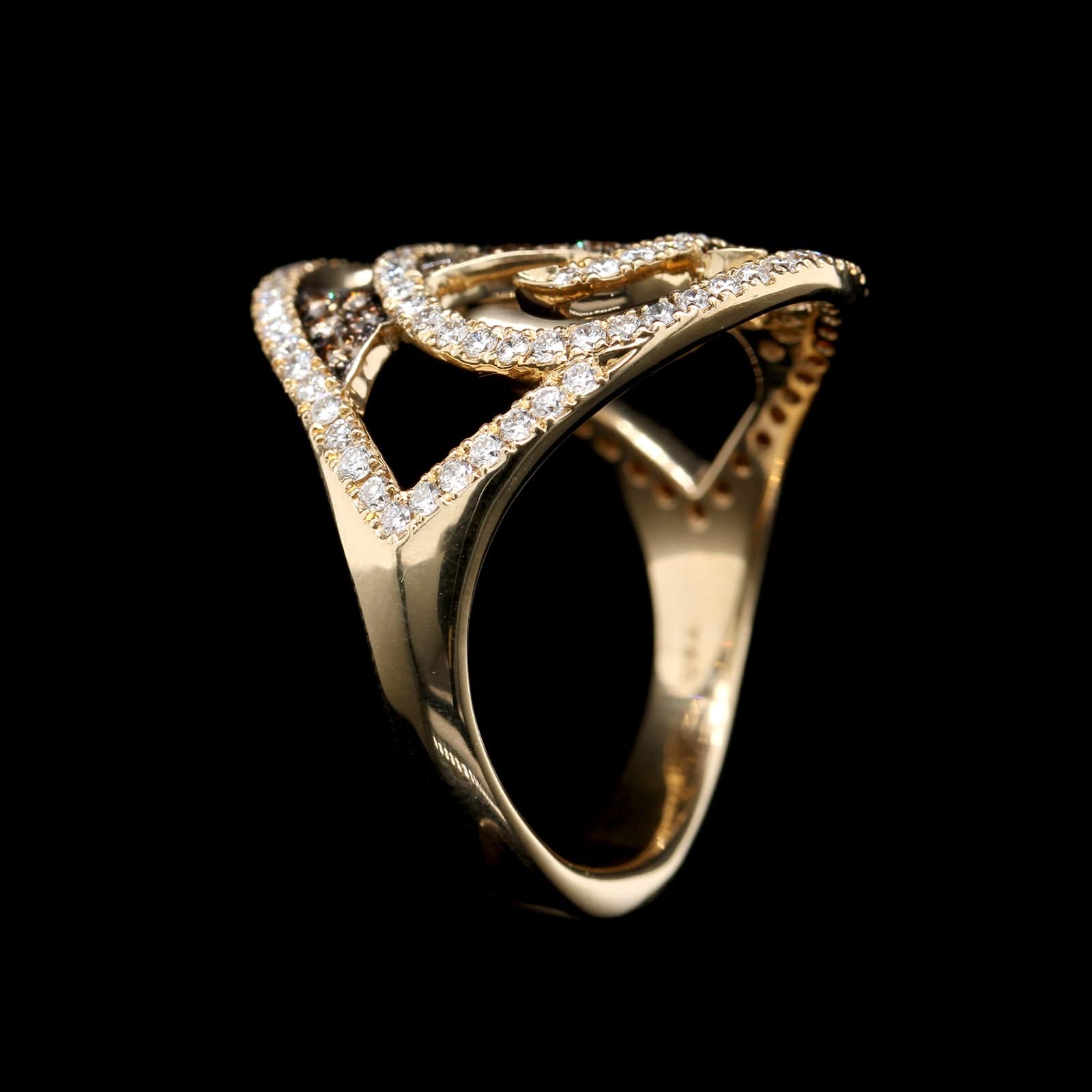 Stephen Webster 18K Yellow Gold Estate Diamond Vortex Ring