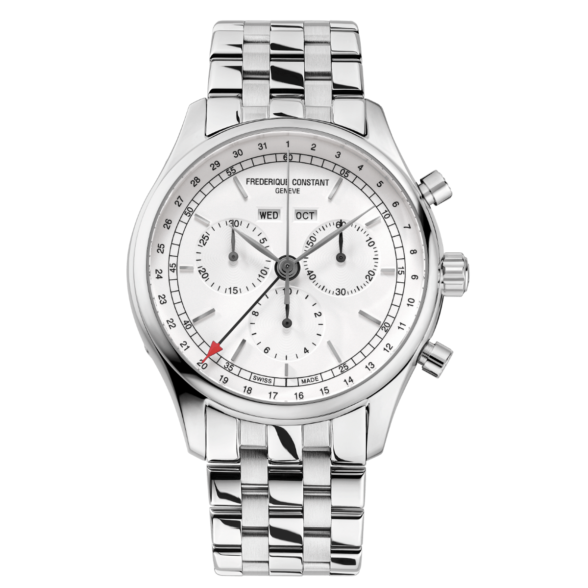 Frederique Constant Classics Quartz Chronograph Triple Calendar Stainl