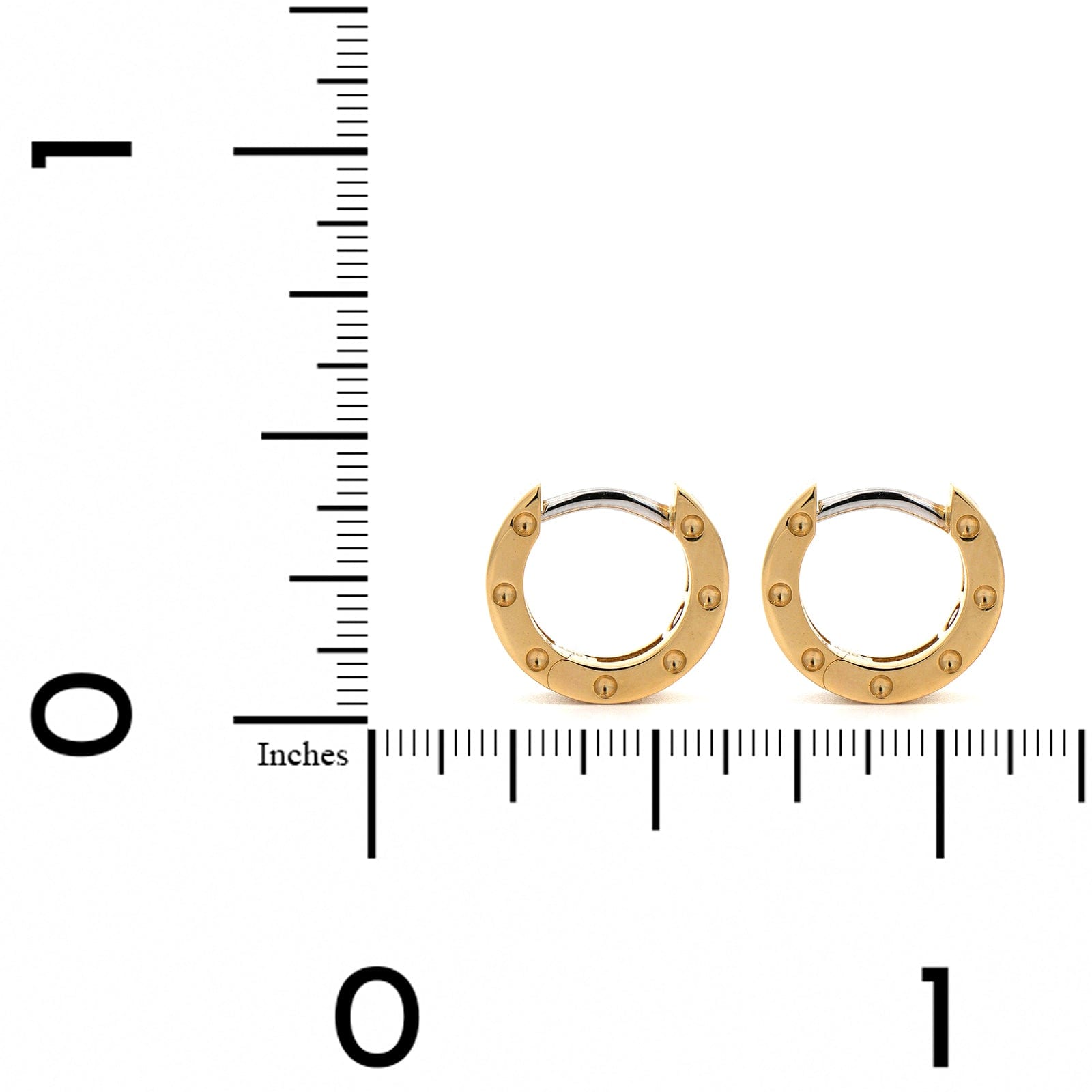 Roberto Coin 18K Yellow Gold Symphony Pois Moi Huggie Earrings