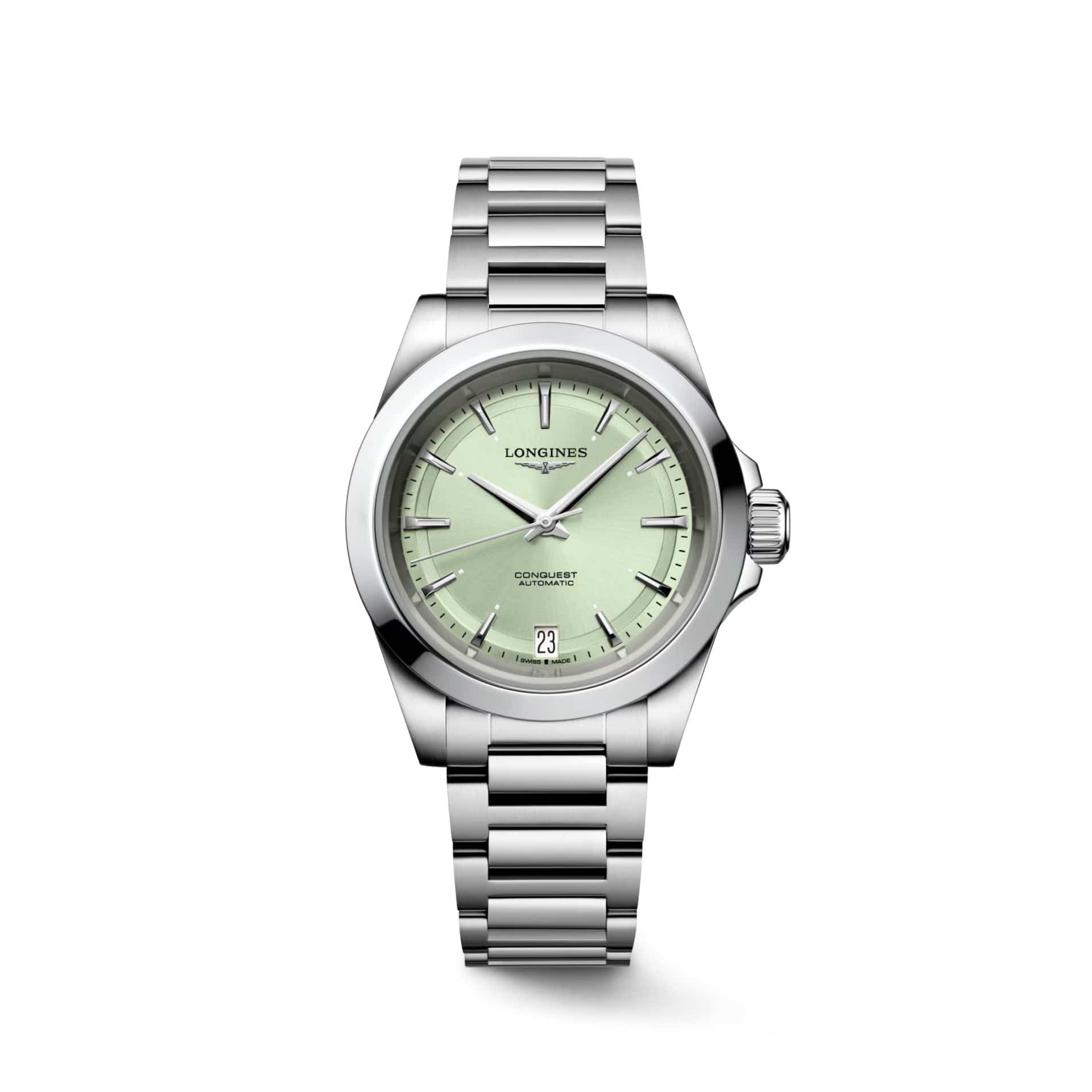 ラジャスリング Longines Conquest 34mm Sunray Green Automatic L3.430.4.02.6