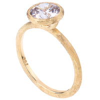18K Yellow Gold Bezel-Set Engagement Ring Setting