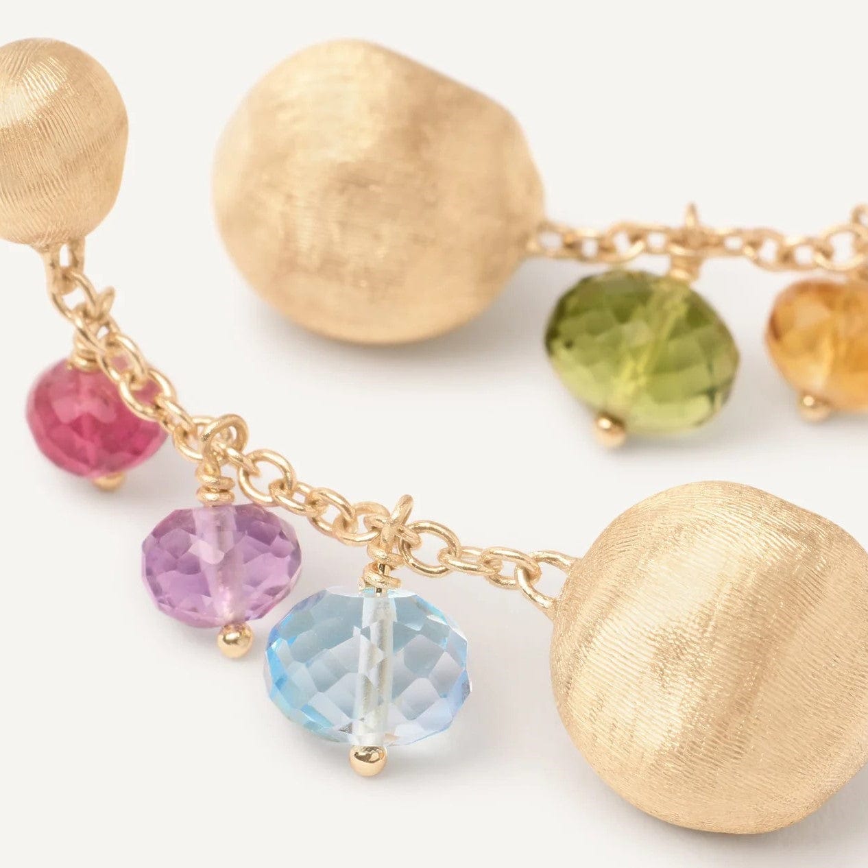 Marco Bicego 18K Yellow Gold Africa Multi Stone Drop Earrings