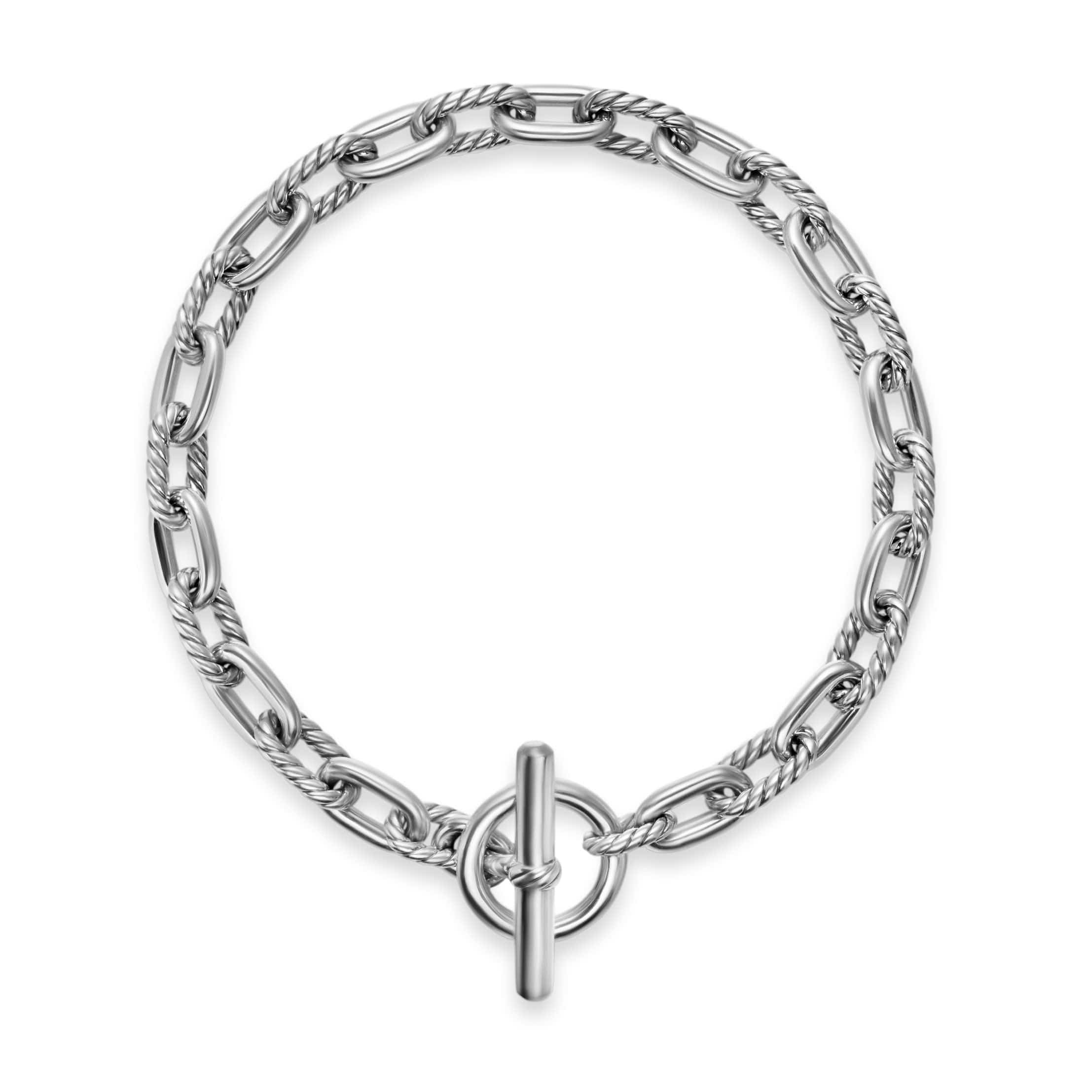 DY Madison® Toggle Chain Bracelet Sterling Silver, 5.5mm – Long