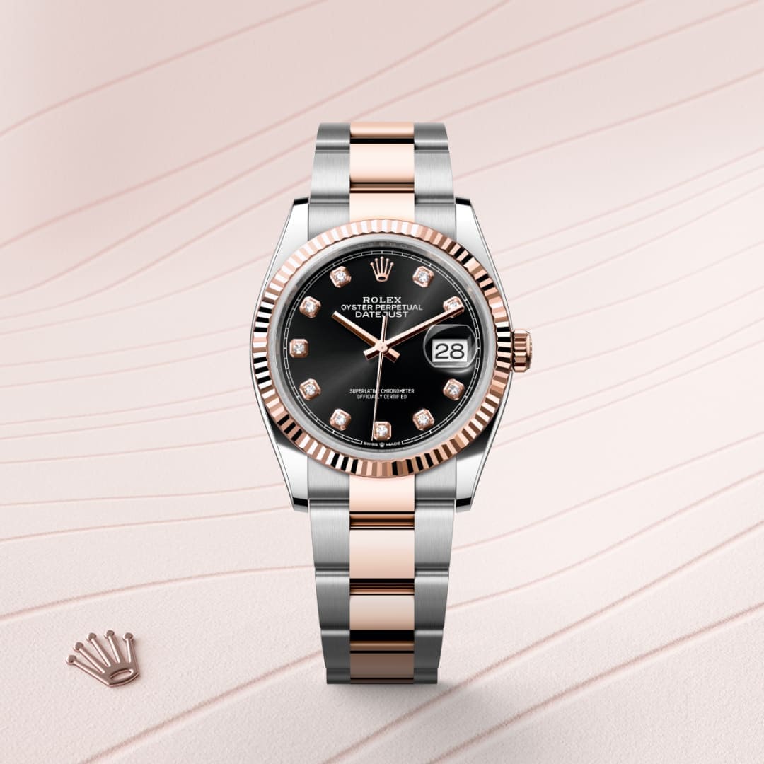 Rolex Datejust 36 in Everose Rolesor, M126231-0020 � Long's Jewelers