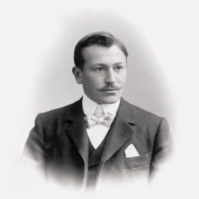 Portrait of Rolex founder Hans Wilsdorf