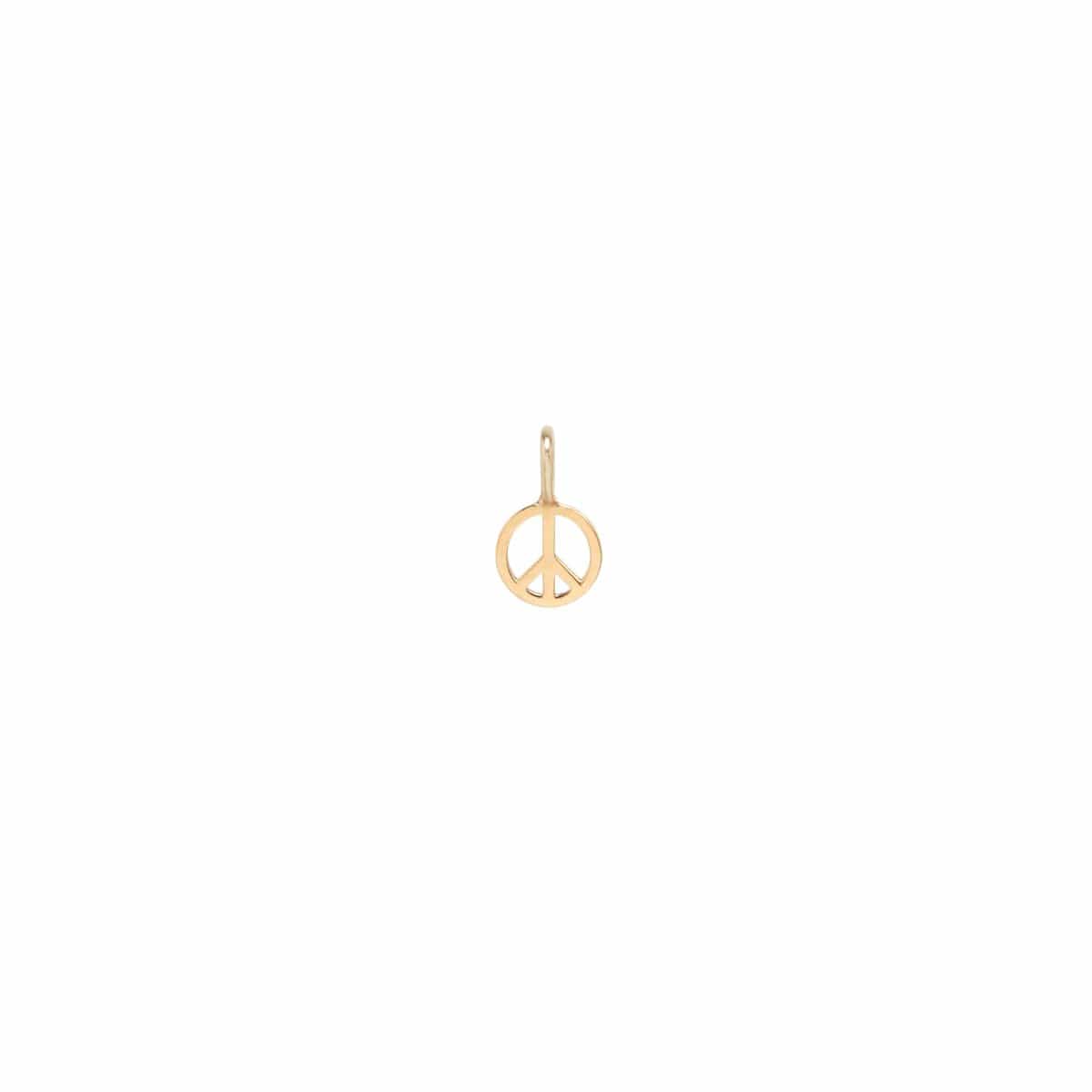 14k Gold Gold Peace Sign Charm Shop Sydney Evan 14k Gold Diamond