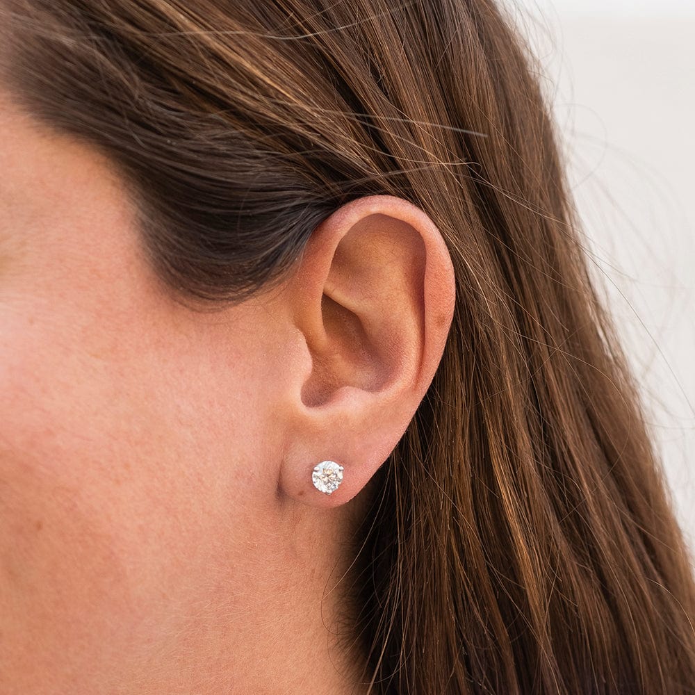 Anita Diamond Stud Earrings 1/4ct SI3 (Good) / 14K White Gold