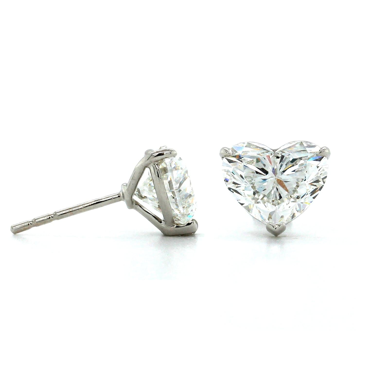 18k White Gold 1 Carat Diamond Studs