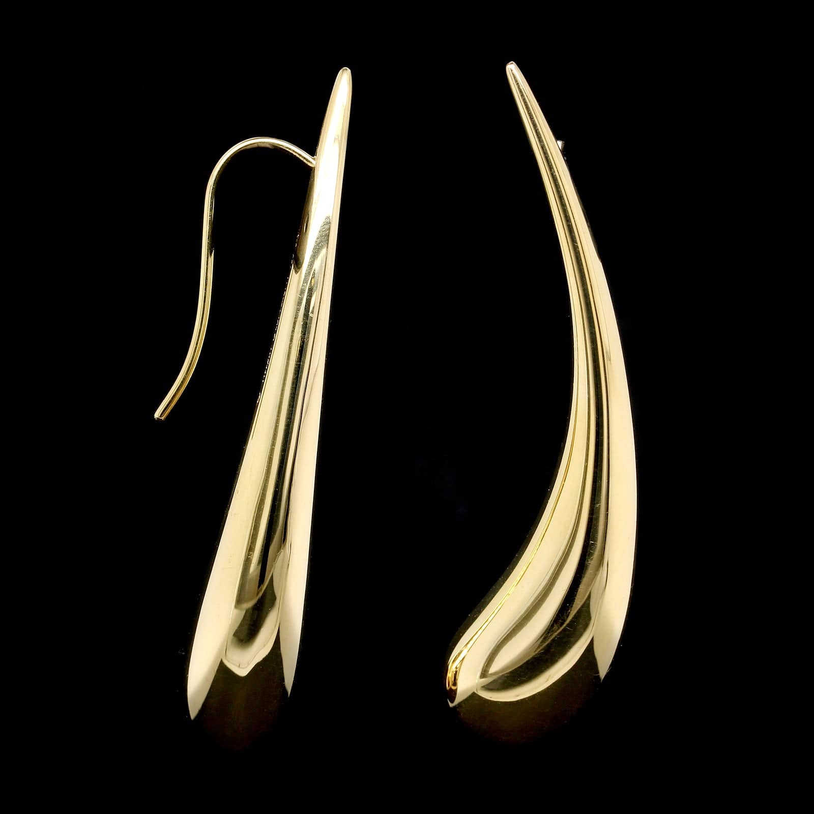 Tiffany & Co. Elsa Peretti 18K Yellow Gold Estate Teardrop Earrings – Long\'s  Jewelers