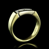 18K Two-Tone Gold Estate Diamond Ring
