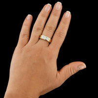 18K Two-Tone Gold Estate Diamond Ring