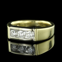 18K Two-tone Gold Diamond Ring