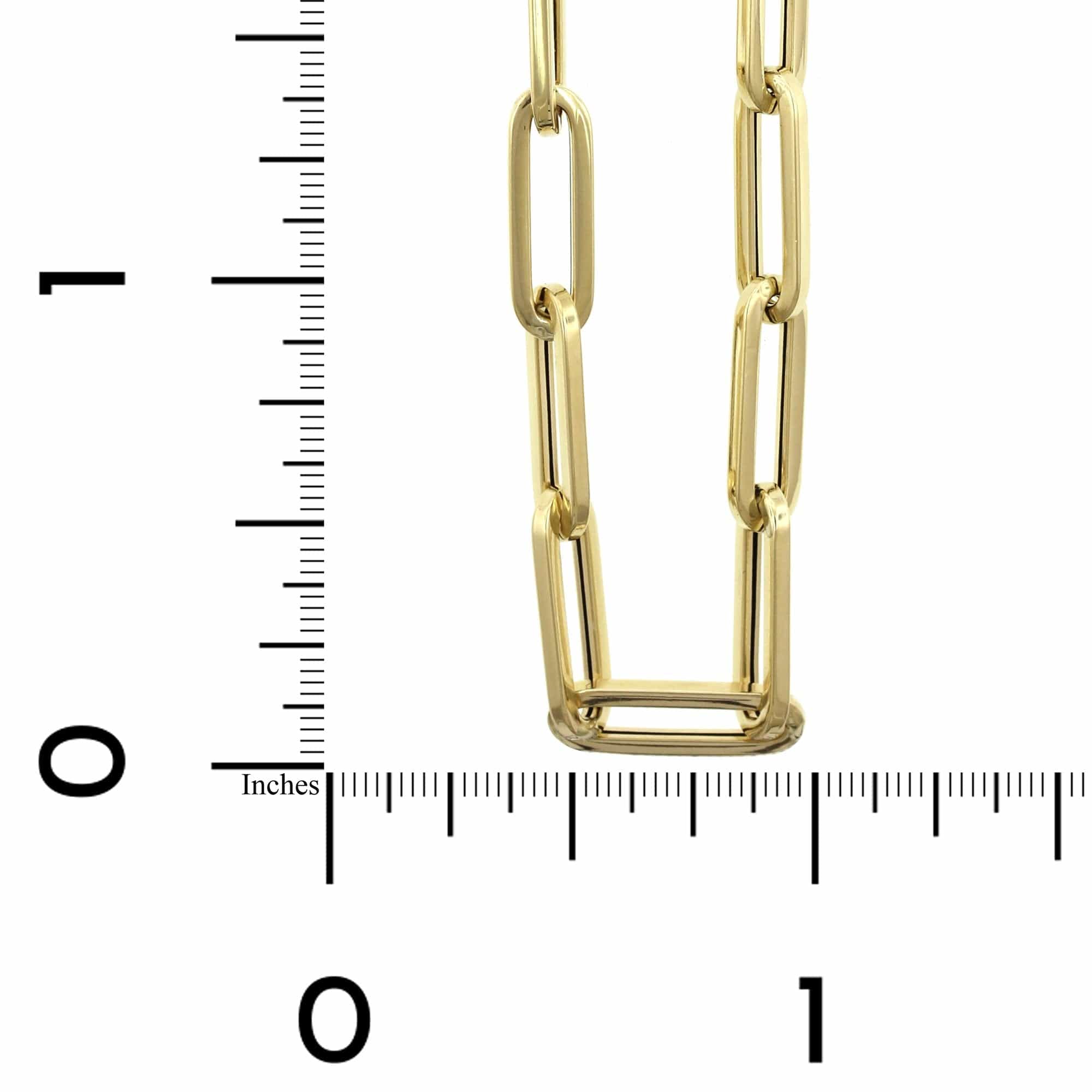 14K Yellow Gold Paperclip Necklace Long s Jewelers