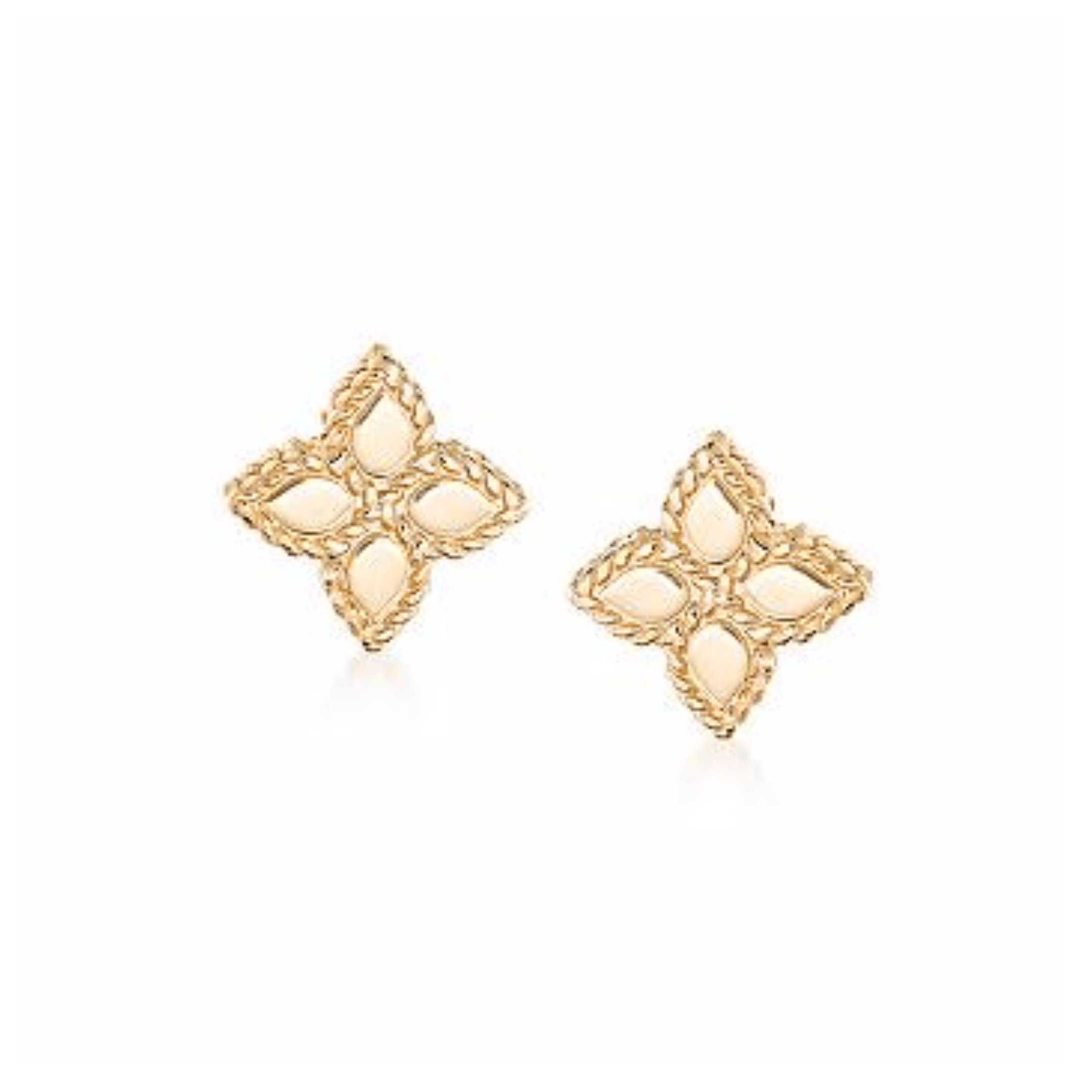 Roberto Coin 18K Yellow Gold Princess Flower Stud Earrings