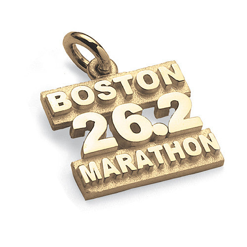 14K Gold Boston Marathon® 26.2 Charm