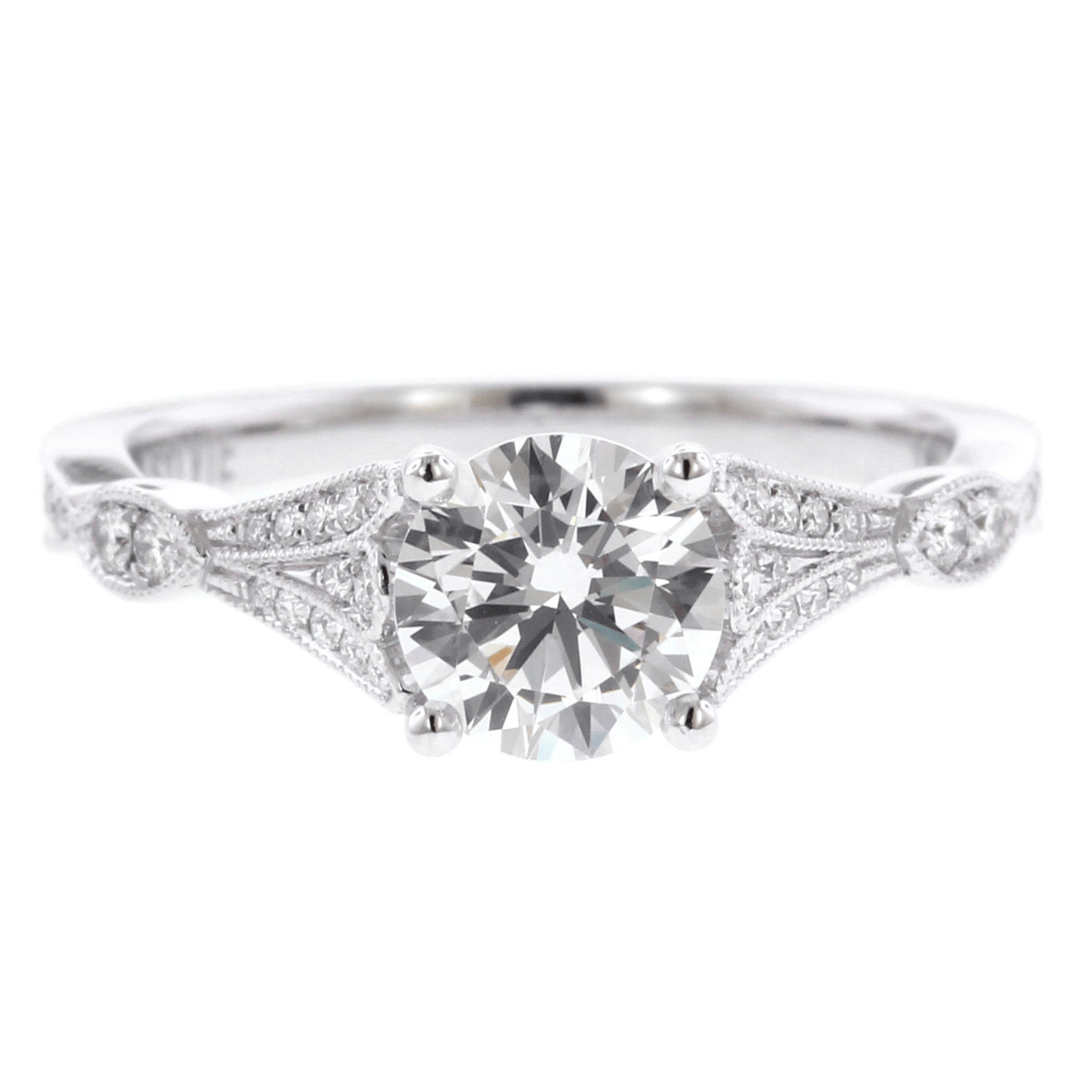 Antique milgrain 2025 engagement rings