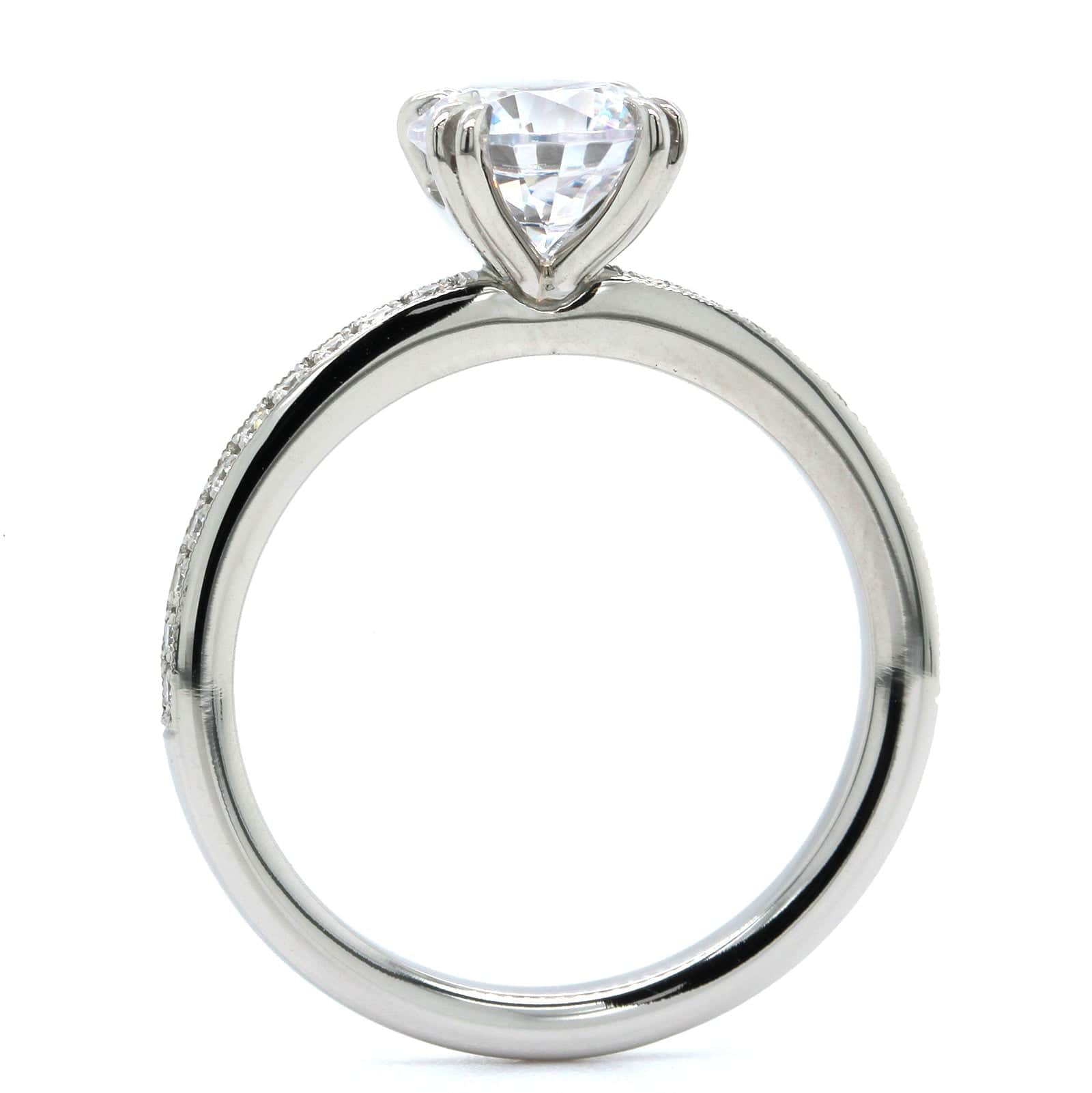 Platinum Double Claw Prong Engagement Ring Setting – Long's Jewelers