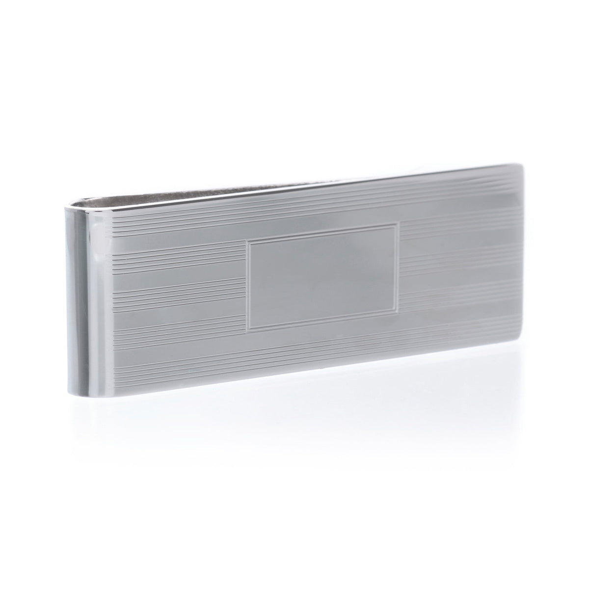 Sterling Silver Engine Turned Money Clip