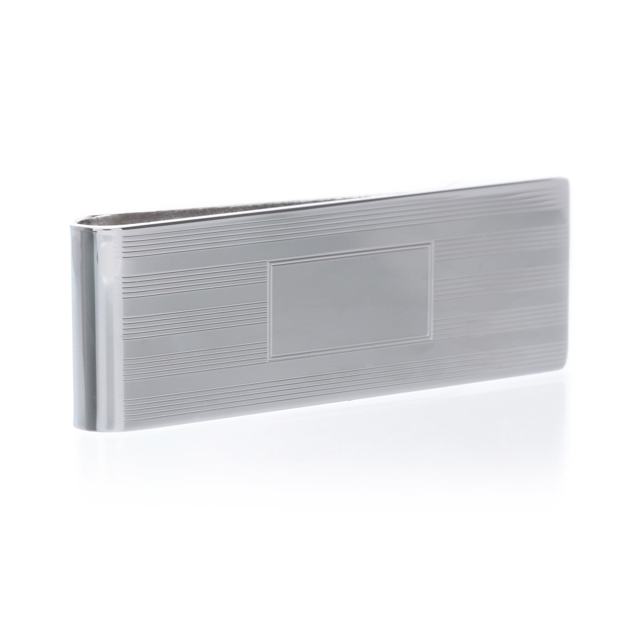 Sterling Silver Engine Turned Money Clip