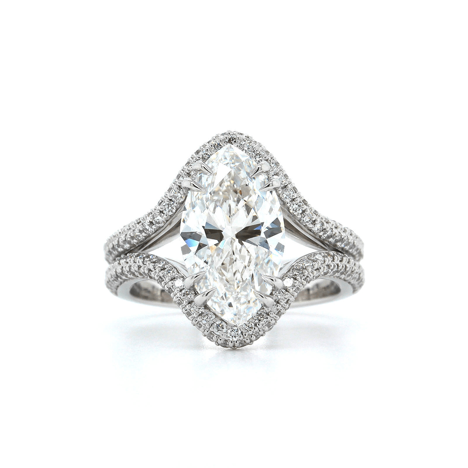 Platinum marquise engagement ring deals