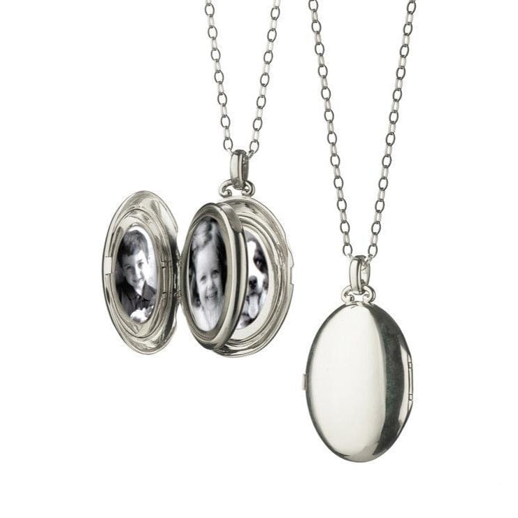 Sterling Silver Oval Locket