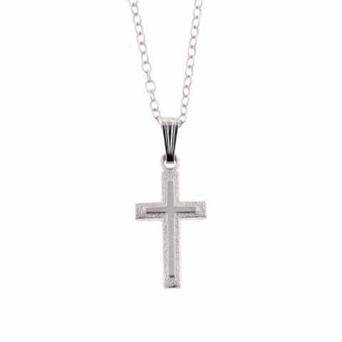 Sterling Silver Child's Cross Necklace