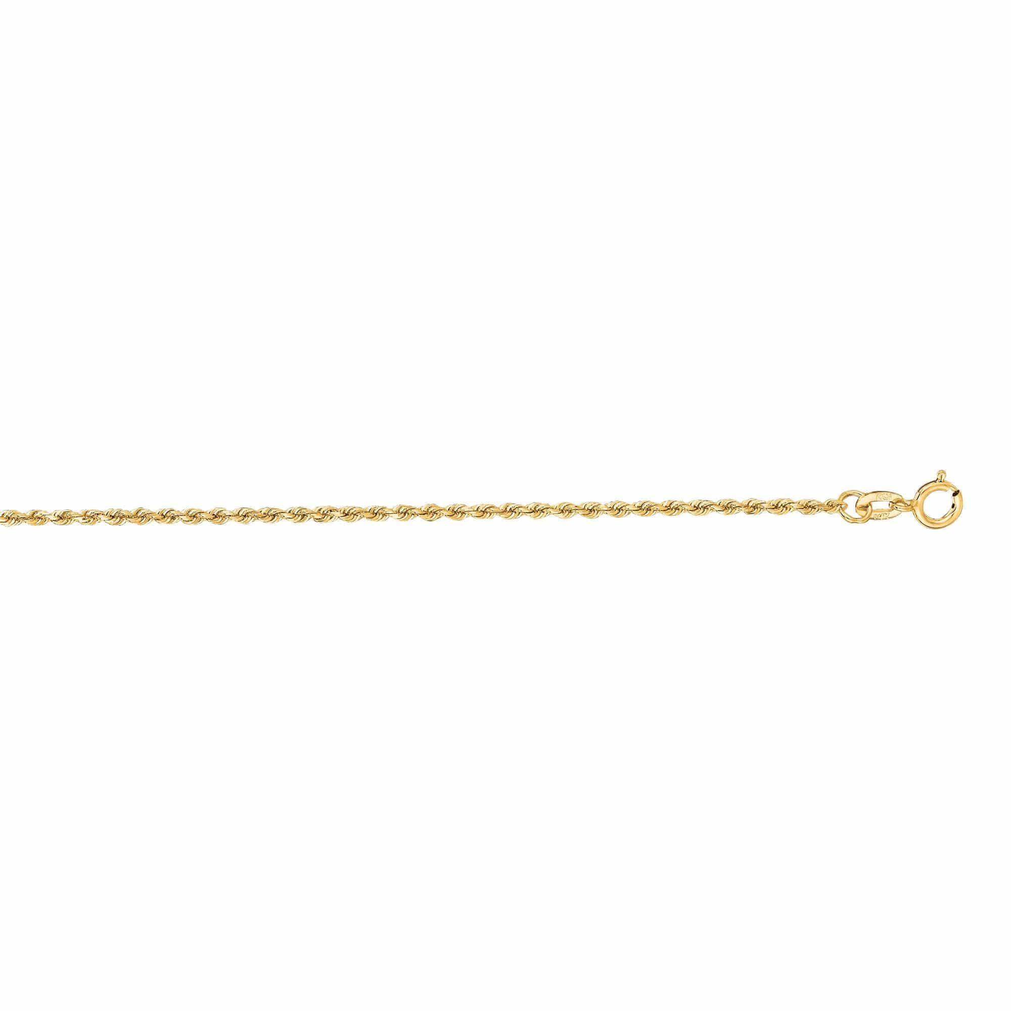 14K Yellow Gold Rope Chain – Long's Jewelers