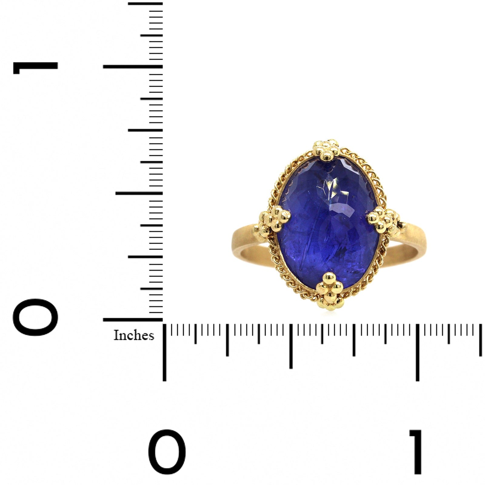 ルンルン！　18Kイエローゴールド Amali 18K Yellow Gold Oval Tanzanite Ring – Long's Jewelers