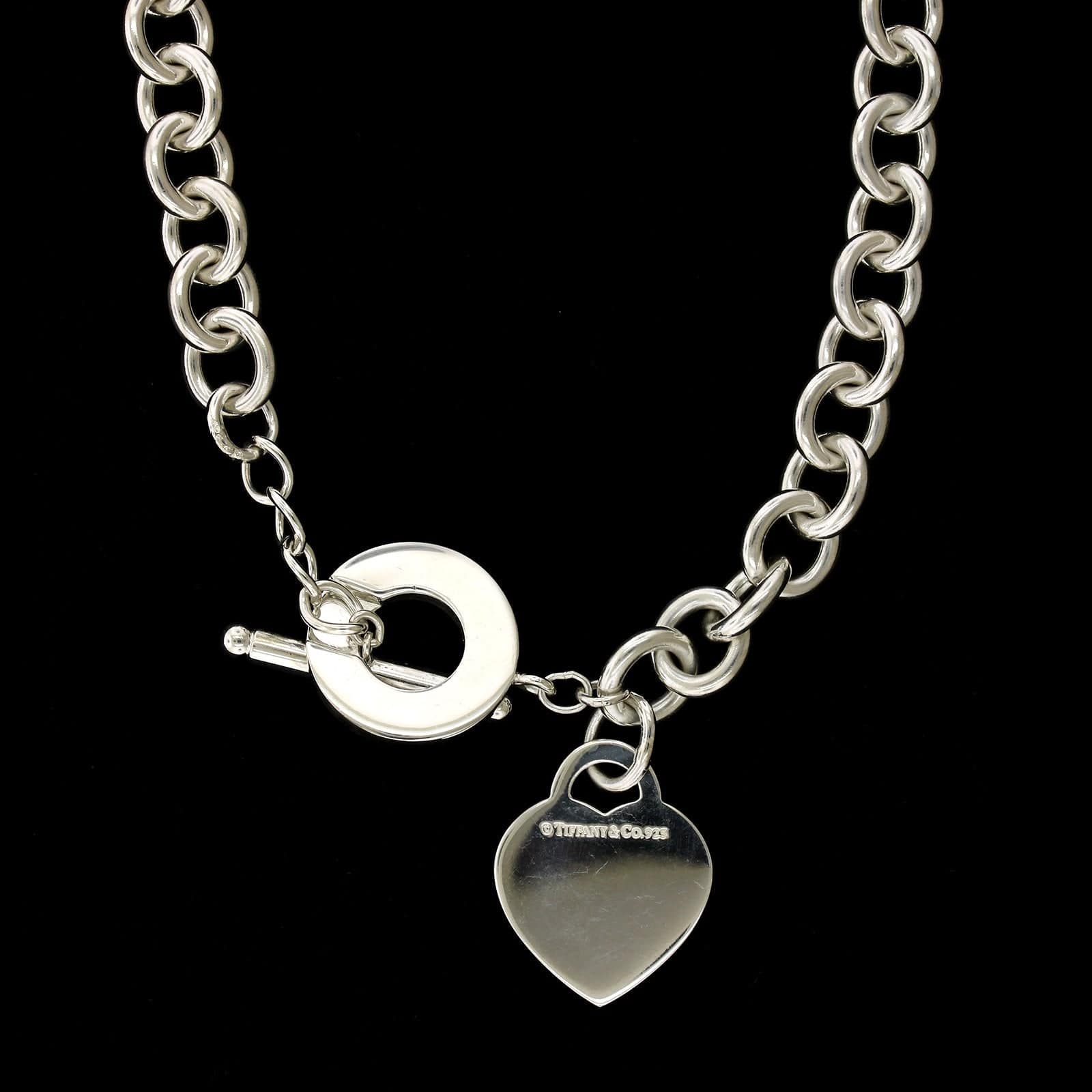 Tiffany Co. Sterling Silver Estate Return to Tiffany Heart Tag Toggl Long s Jewelers