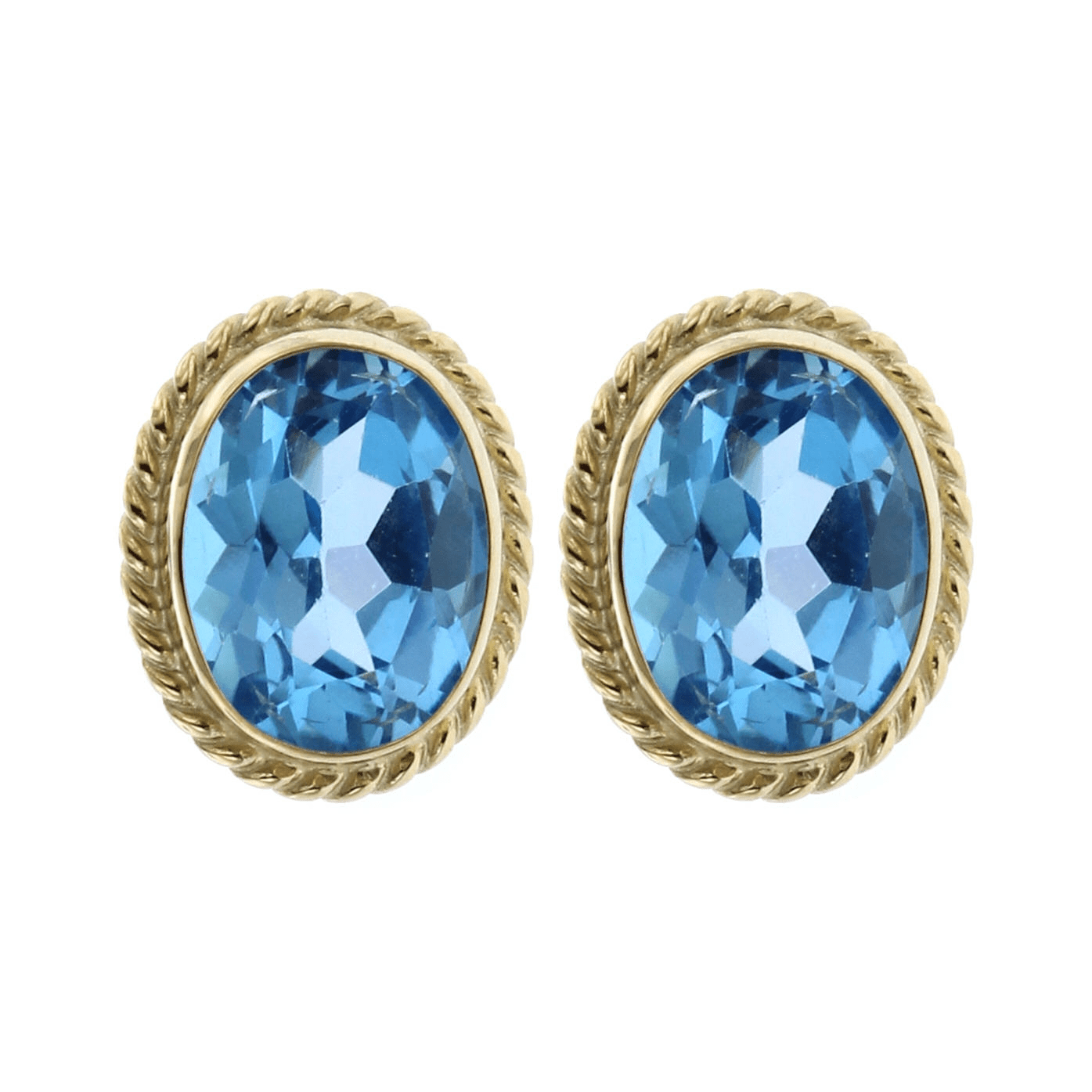 Yellow gold 2025 topaz earrings