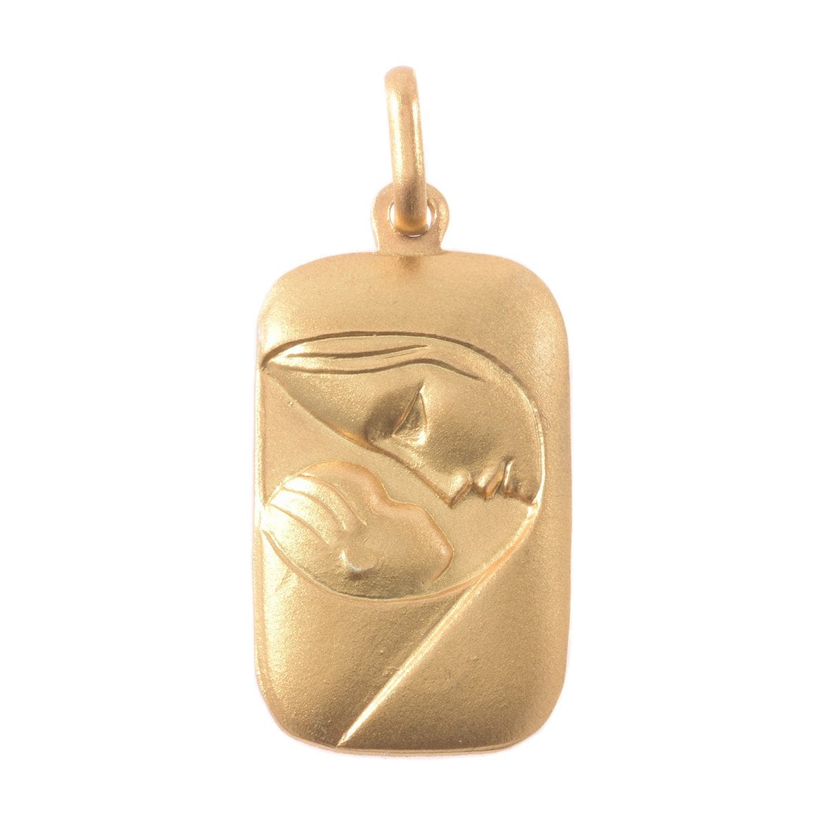14K Yellow Gold Mother and Child Charm