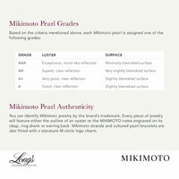 Mikimoto 18K White Gold Pearl and Bezel Set Diamond Earrings