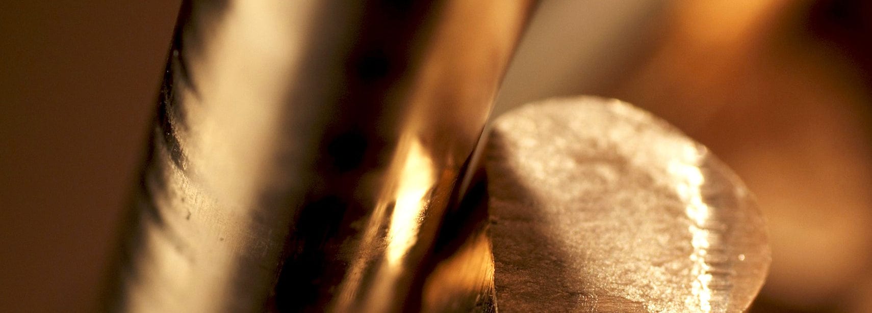 Close up of gold bar