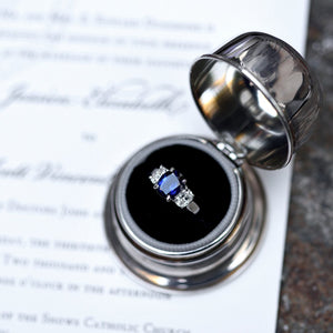 7 Breathtaking Sapphire & Diamond Estate Engagement Rings