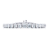 Platinum Round Diamond Certified Bracelet