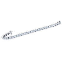 Platinum Round Diamond Certified Bracelet