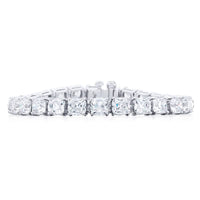 Platinum Vintage Cushion-Cut Diamond Certified Bracelet