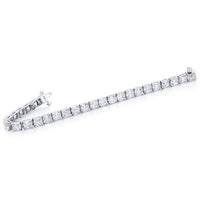 Platinum Vintage Cushion-Cut Diamond Certified Bracelet